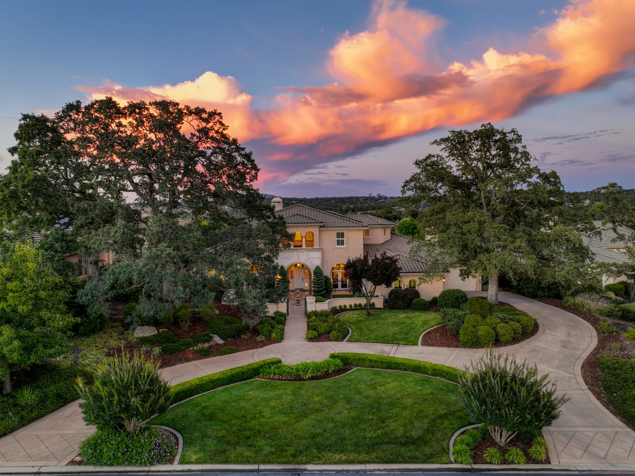 HDR aerial photograph of a west coast property finished in high dynamic range